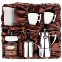 Moka +3 Cups+Grinder+Frother+ Burner , Without Logo On Package