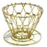 Dripper Metálico Dorado