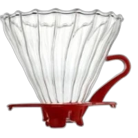 Dripper Vidrio Rojo