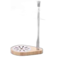 Soporte Metálico con Base Bambú