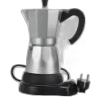 Cafetera Eléctrica Plateada