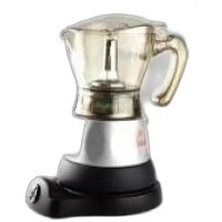 Cafetera Moka Transparente Eléctrica