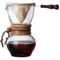 Cafetera de Goteo con Madera