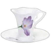 Taza con Flor Violeta